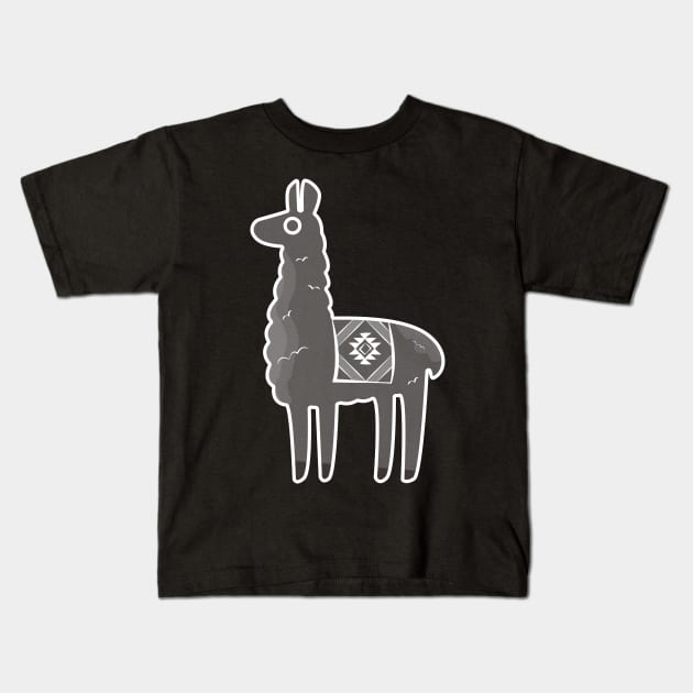 Confused LLama Kids T-Shirt by JDP Designs